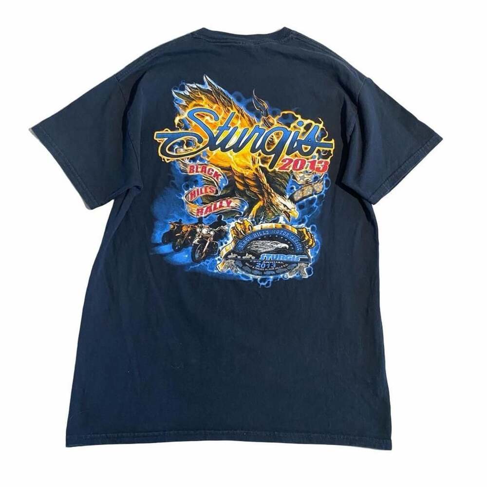 Sturgis 2013 Black Hills Rally T-Shirt Black Graphic